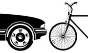 rower vs samochod